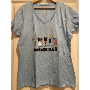 Minnie Bar Women's V-neck T-shirt size XL